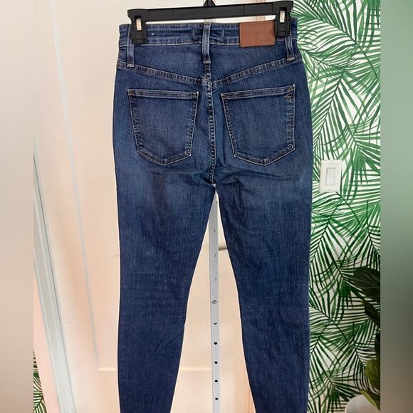 Madewell Curvy High Rise Skinny Jeans Dark Wash 26P - Picture 7 of 14